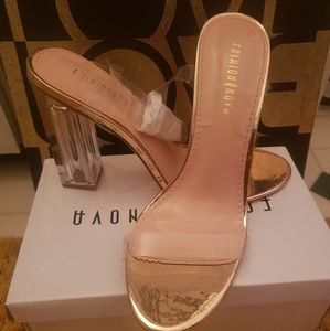 Fashion Nova clear heel